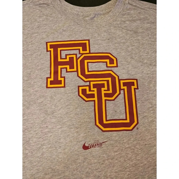 Florida State Seminoles FSU Nike T Shirt Adult Size XXL The Nike Tee Gray - Picture 3 of 6
